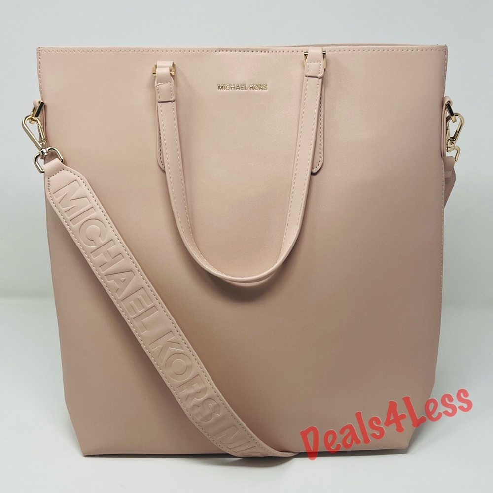 Michael Kors Tote Bag Handbag Purse Crossbody Strap Blush Pink Travel NEW